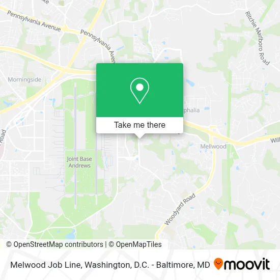 Melwood Job Line map