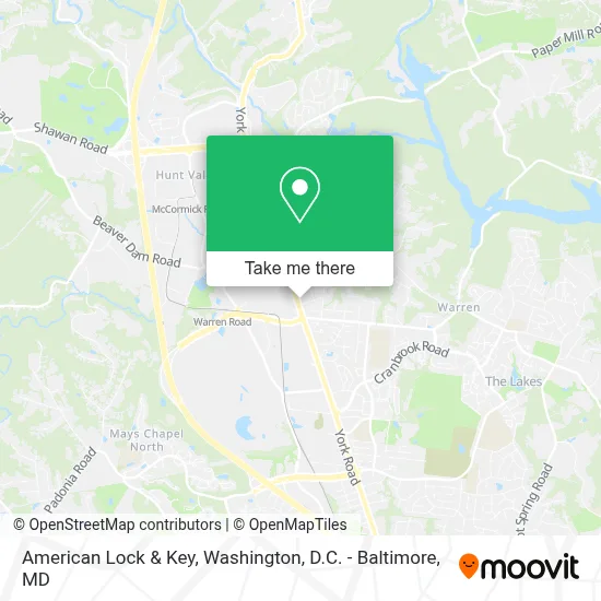 American Lock & Key map