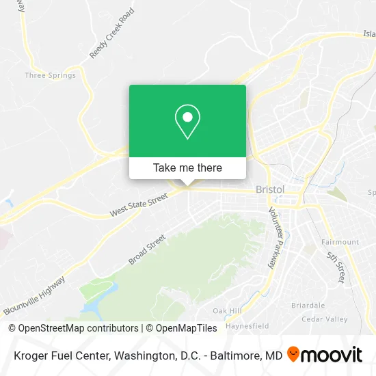 Kroger Fuel Center map