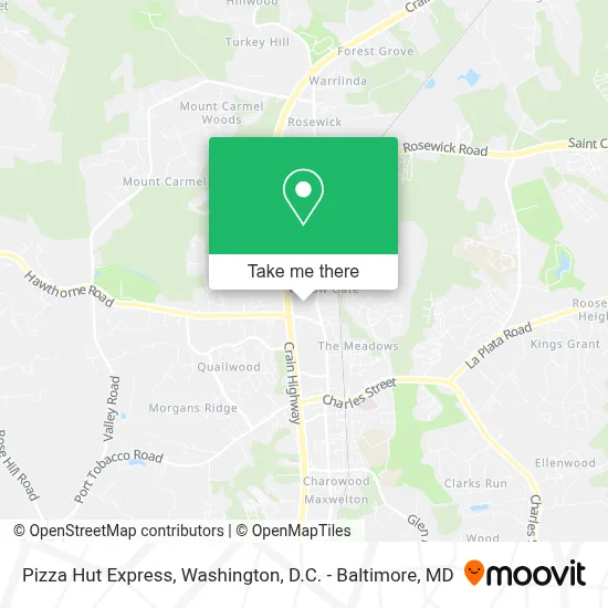 Pizza Hut Express map