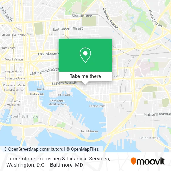 Cornerstone Properties & Financial Services map