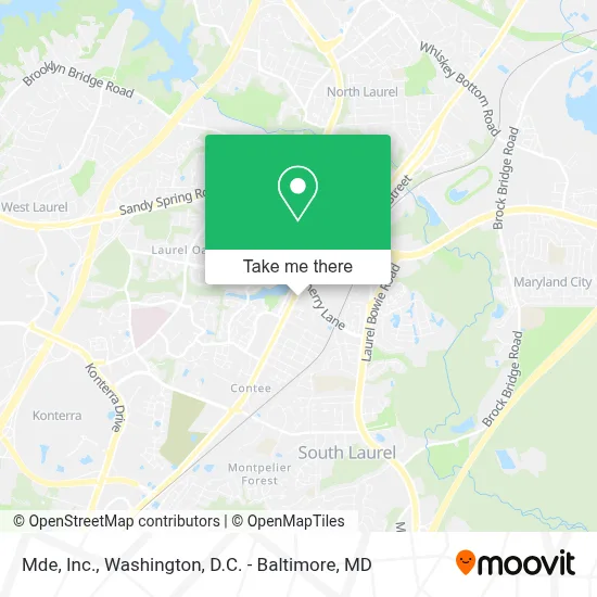 Mde, Inc. map