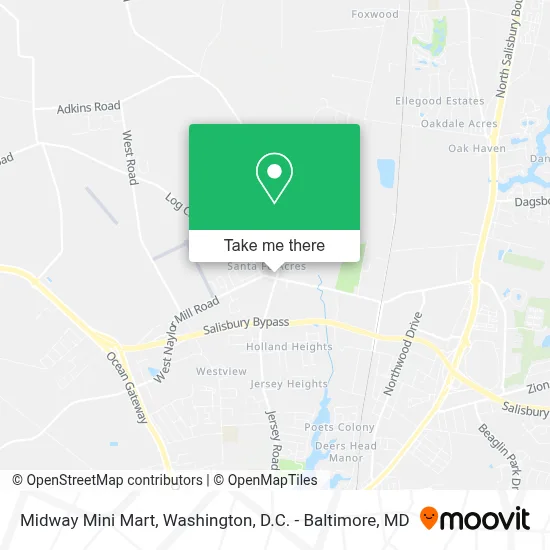 Midway Mini Mart map