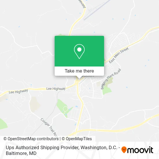 Ups Authorized Shipping Provider map
