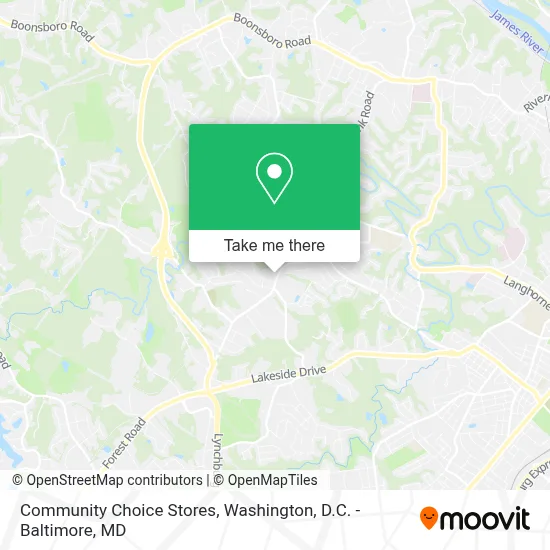 Community Choice Stores map