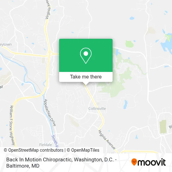 Back In Motion Chiropractic map