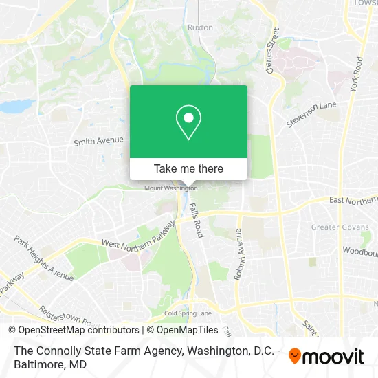 The Connolly State Farm Agency map