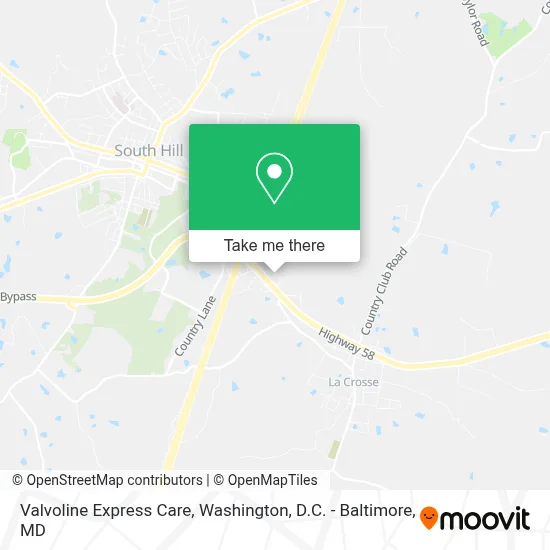 Valvoline Express Care map