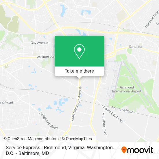 Service Express | Richmond, Virginia map
