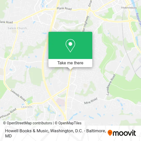 Howell Books & Music map