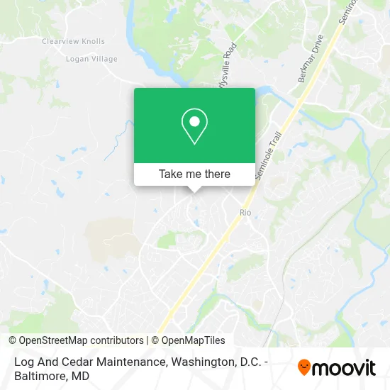 Log And Cedar Maintenance map