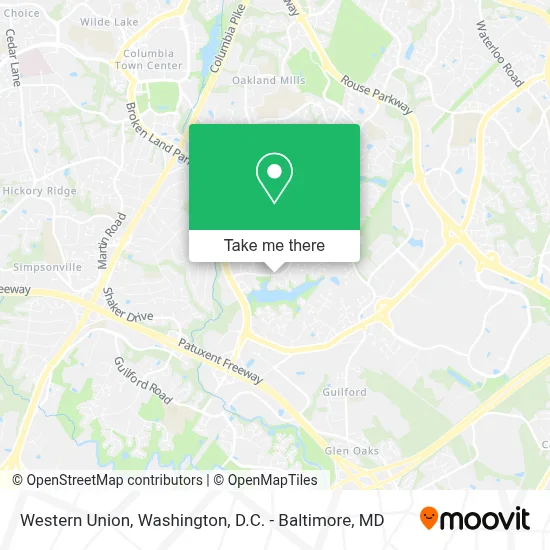Western Union map