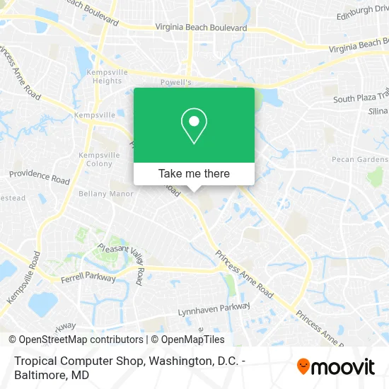 Tropical Computer Shop map