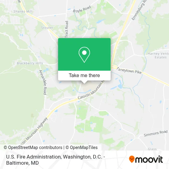 U.S. Fire Administration map