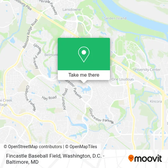 Fincastle Baseball Field map