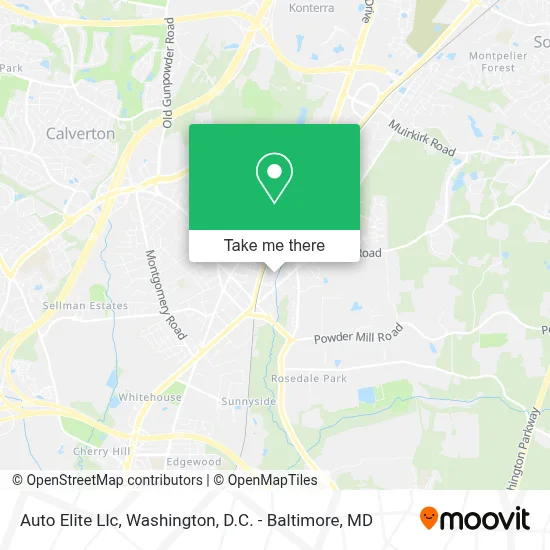 Auto Elite Llc map