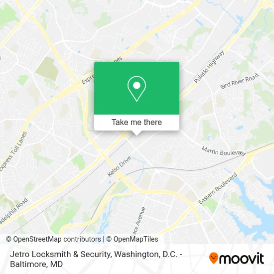 Jetro Locksmith & Security map