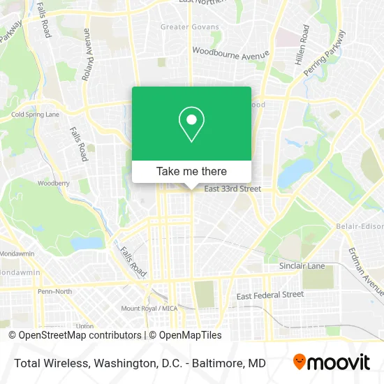 Total Wireless map