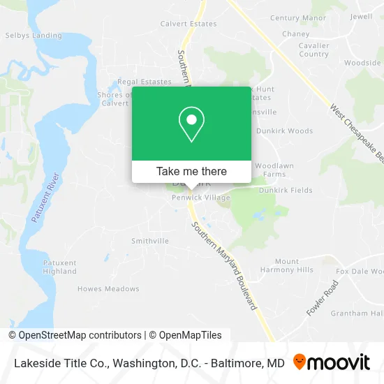 Lakeside Title Co. map