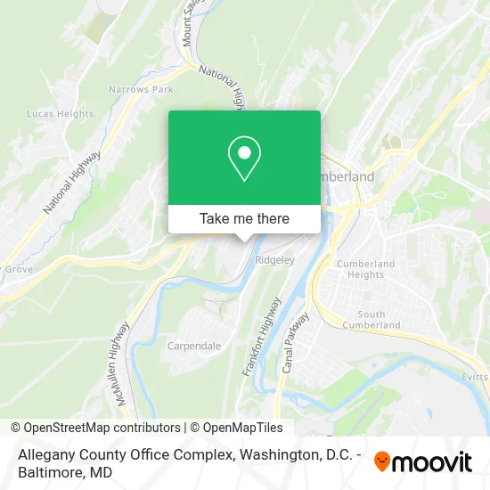 Allegany County Office Complex map