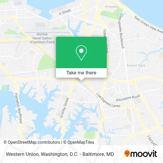Western Union map