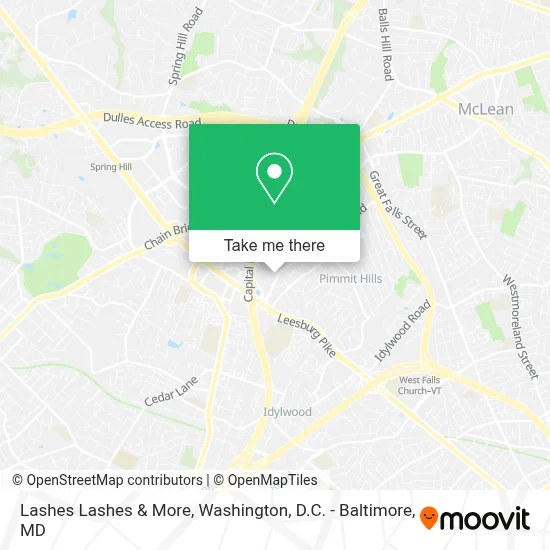 Lashes Lashes & More map
