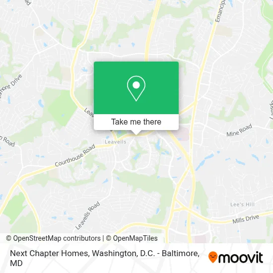 Next Chapter Homes map