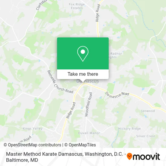 Master Method Karate Damascus map