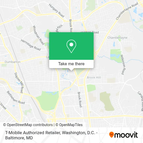 T-Mobile Authorized Retailer map