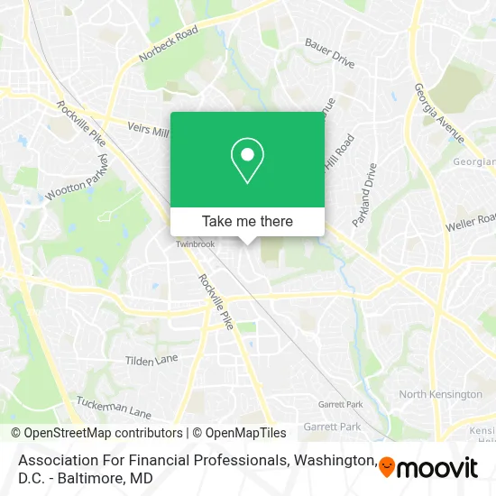Association For Financial Professionals map