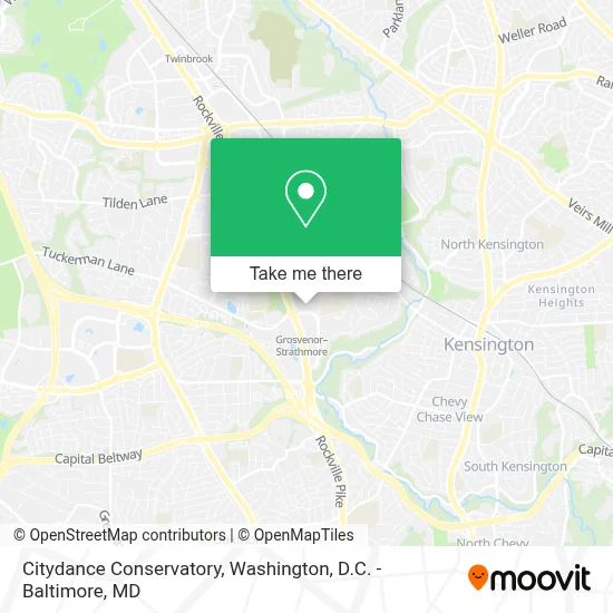 Citydance Conservatory map