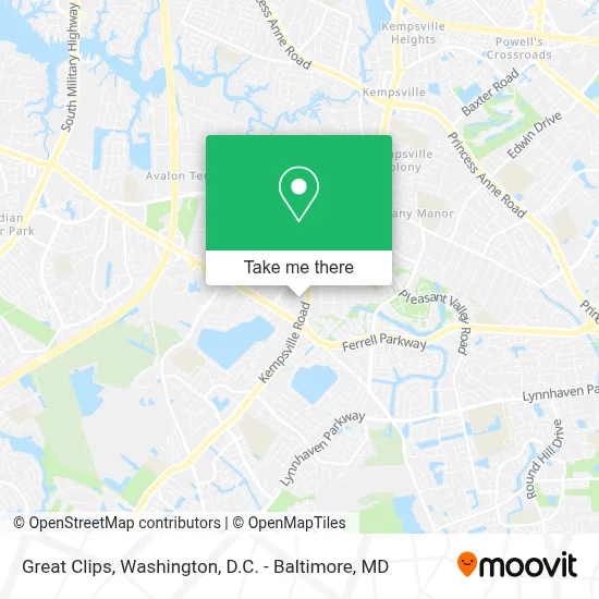 Great Clips map