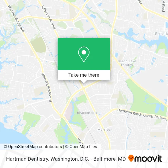 Hartman Dentistry map