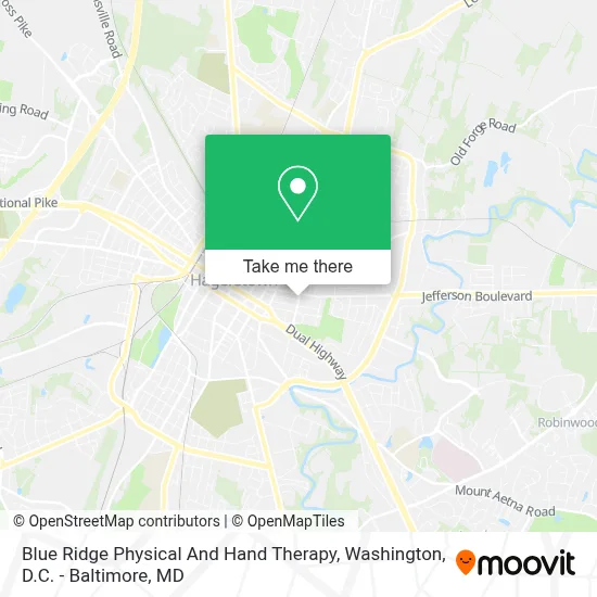 Blue Ridge Physical And Hand Therapy map