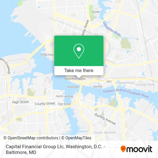 Capital Financial Group Llc map