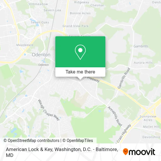 American Lock & Key map