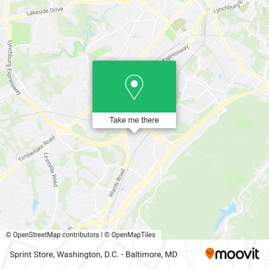 Sprint Store map