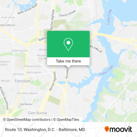 Route 10 map
