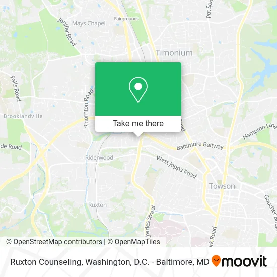 Ruxton Counseling map