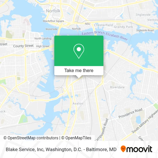 Blake Service, Inc map