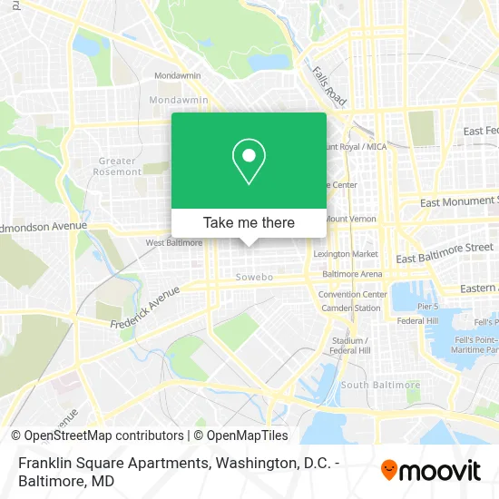 Franklin Square Apartments map