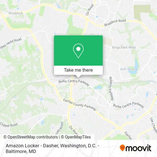 Amazon Locker - Dasher map