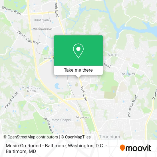 Music Go Round - Baltimore map