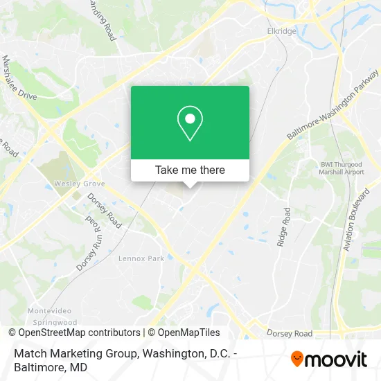Match Marketing Group map