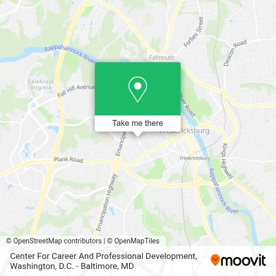 Center For Career And Professional Development map