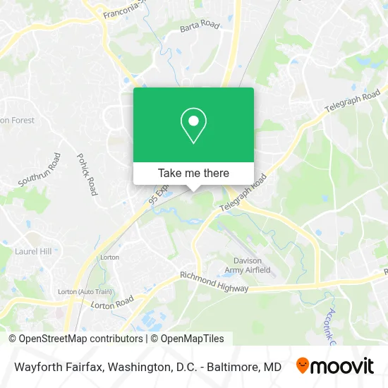 Wayforth Fairfax map