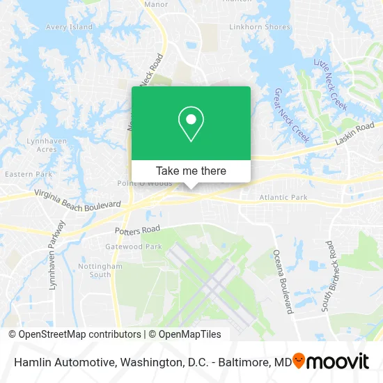 Hamlin Automotive map