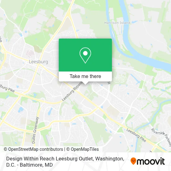 Design Within Reach Leesburg Outlet map