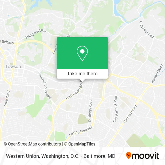 Western Union map