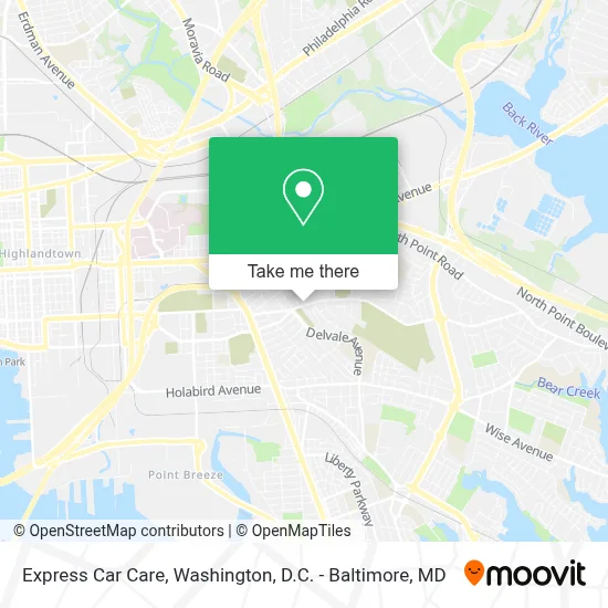 Express Car Care map